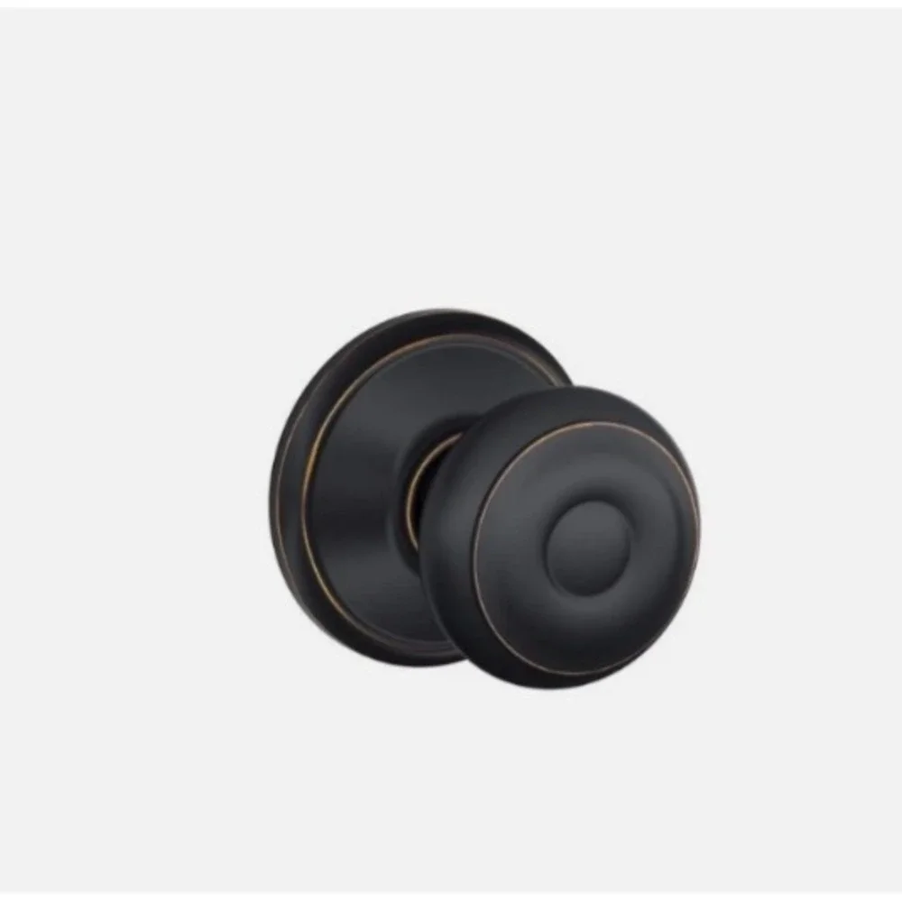 Schlage Georgian Door Knob Hall & Closet Aged Bronze (Keyless Non Locking)